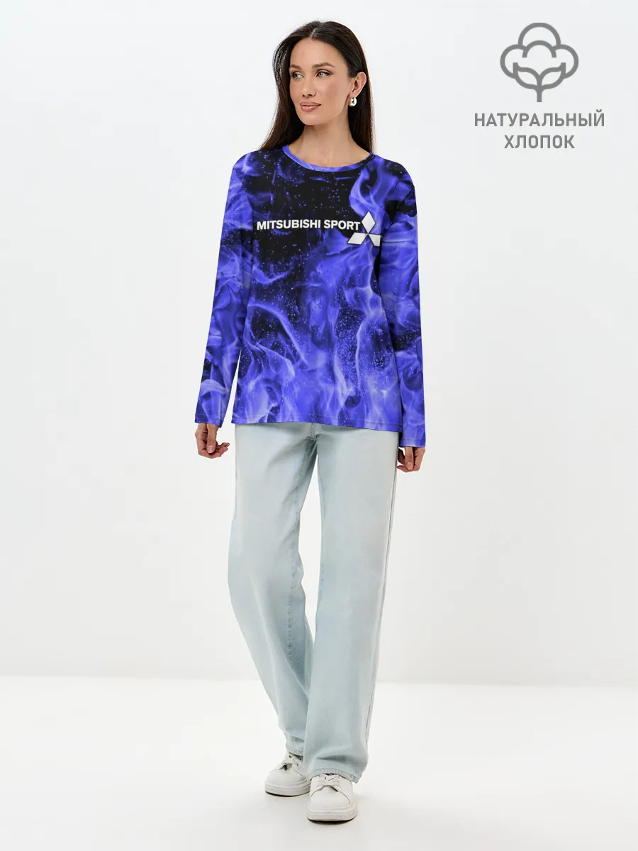 Лонгслив женский. Хлопок / MITSUBISHI