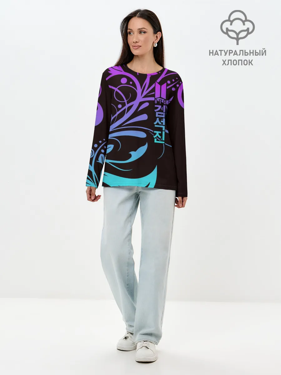 Лонгслив женский. Хлопок / BTS