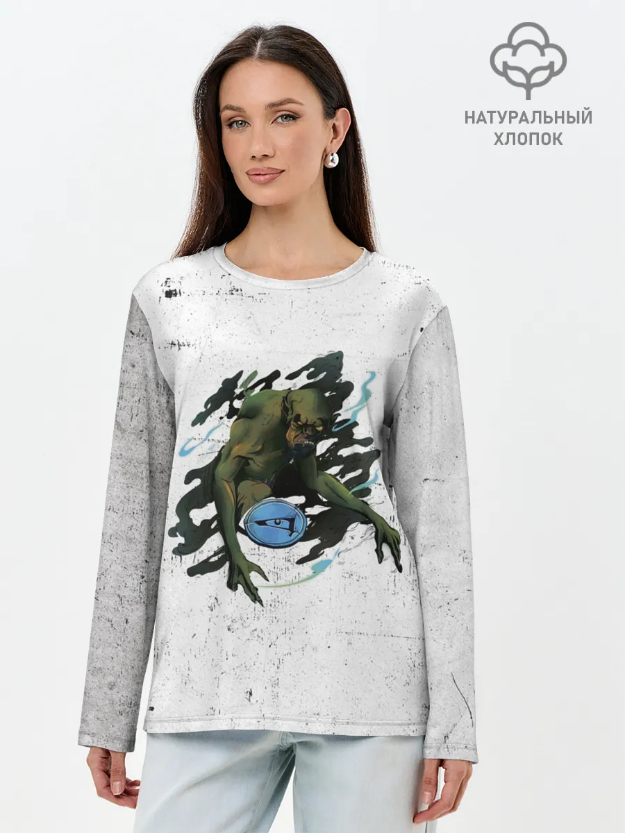 Лонгслив женский. Хлопок / Гнев смертных грехов