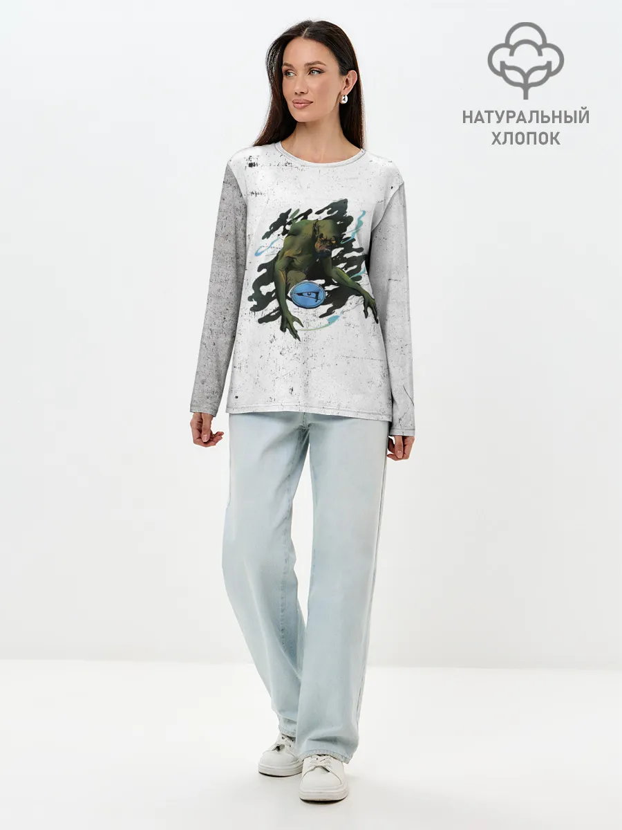 Лонгслив женский. Хлопок / Гнев смертных грехов