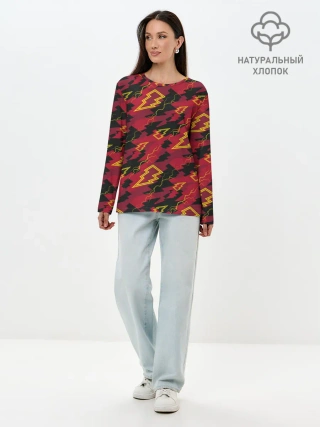 Лонгслив женский. Хлопок / Шазам!