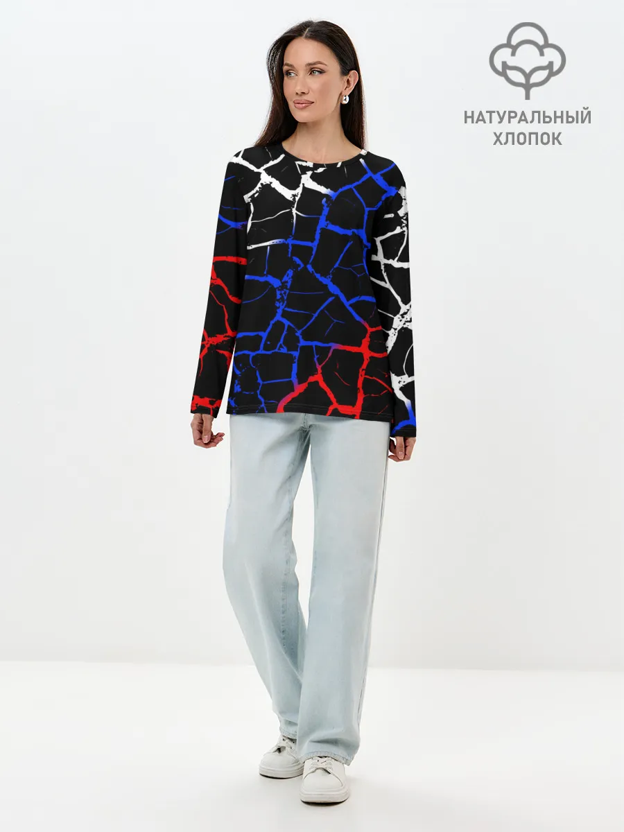 Лонгслив женский. Хлопок / Россия.