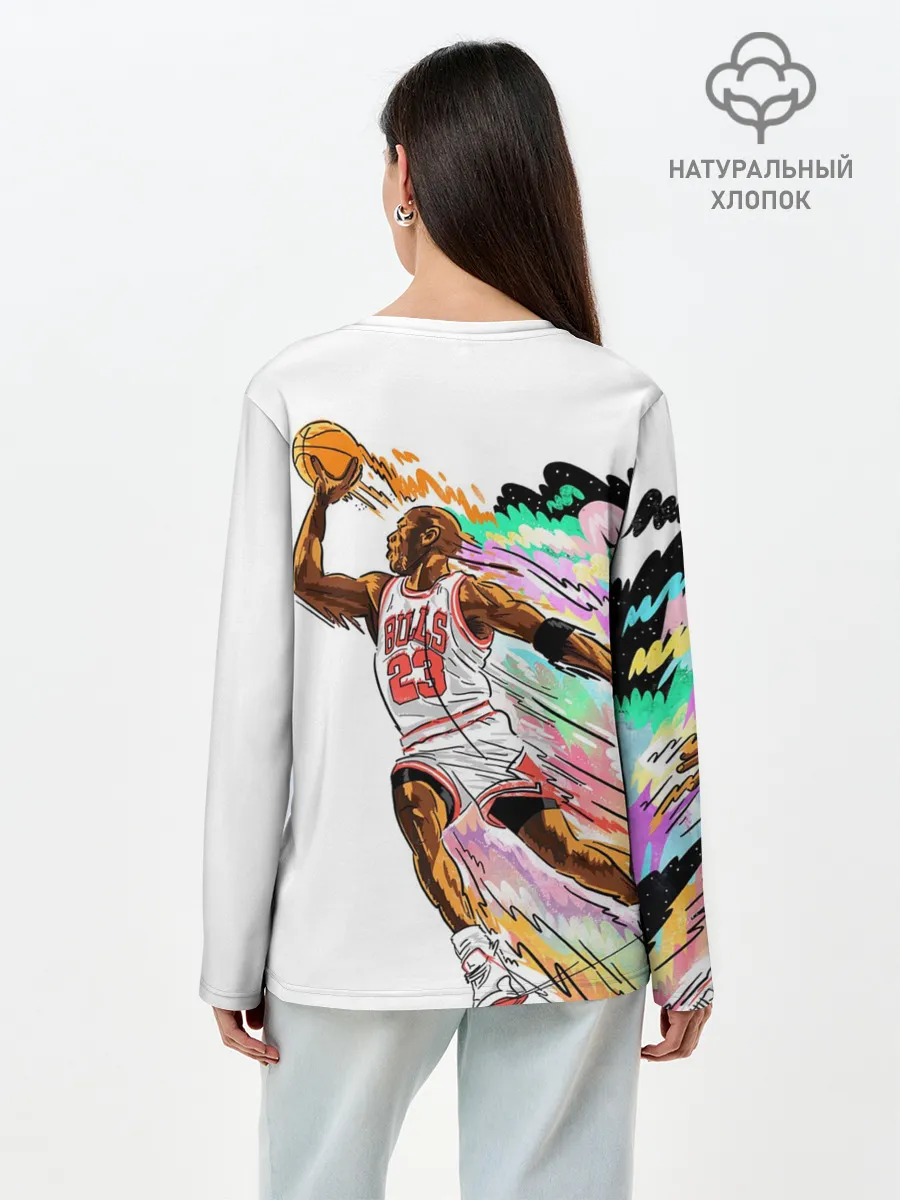 Лонгслив женский. Хлопок / МАЙКЛ ДЖОРДАН