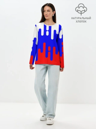 Лонгслив женский. Хлопок / Россия.