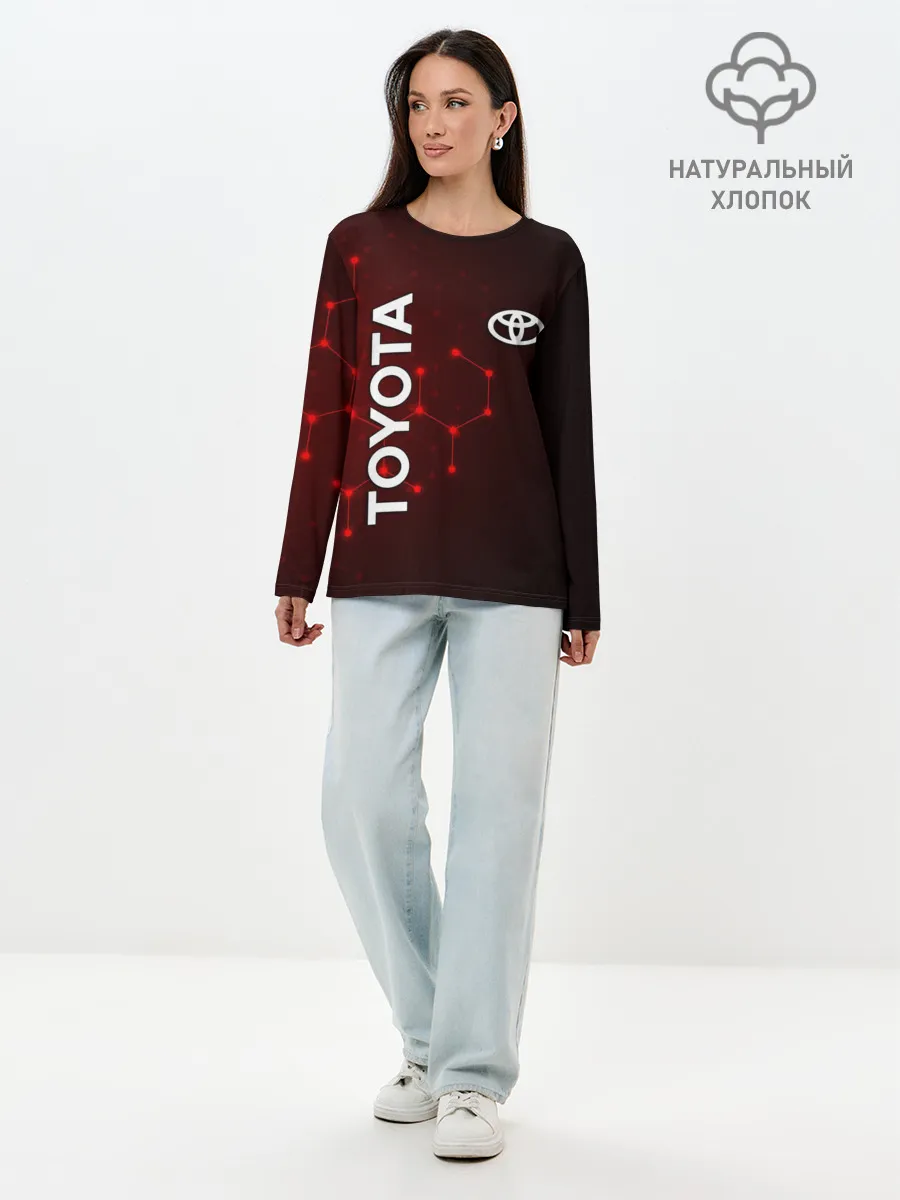 Лонгслив женский. Хлопок / TOYOTA