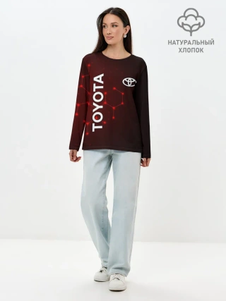 Лонгслив женский. Хлопок / TOYOTA
