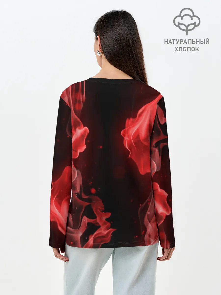 Лонгслив женский. Хлопок / BMW