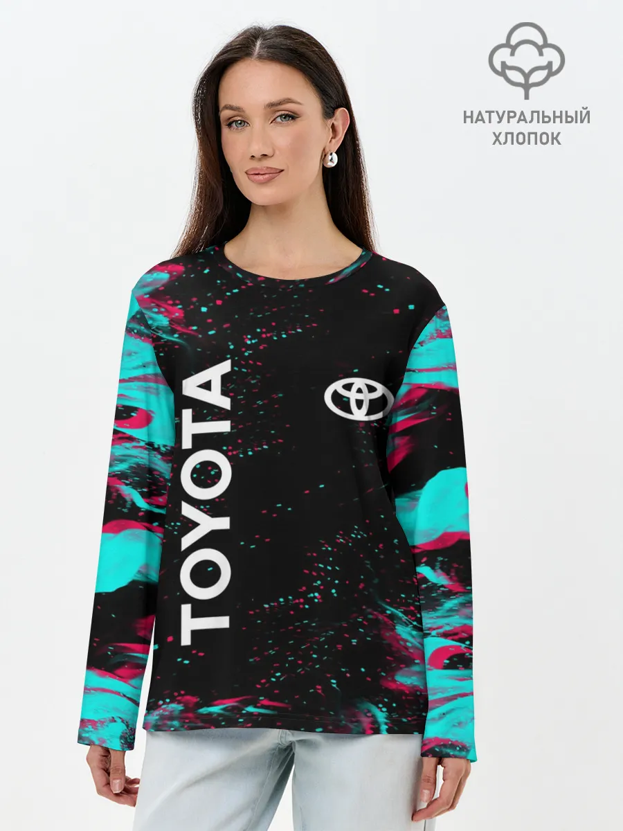 Лонгслив женский. Хлопок / TOYOTA