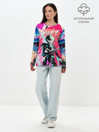 Лонгслив женский. Хлопок / PROMARE