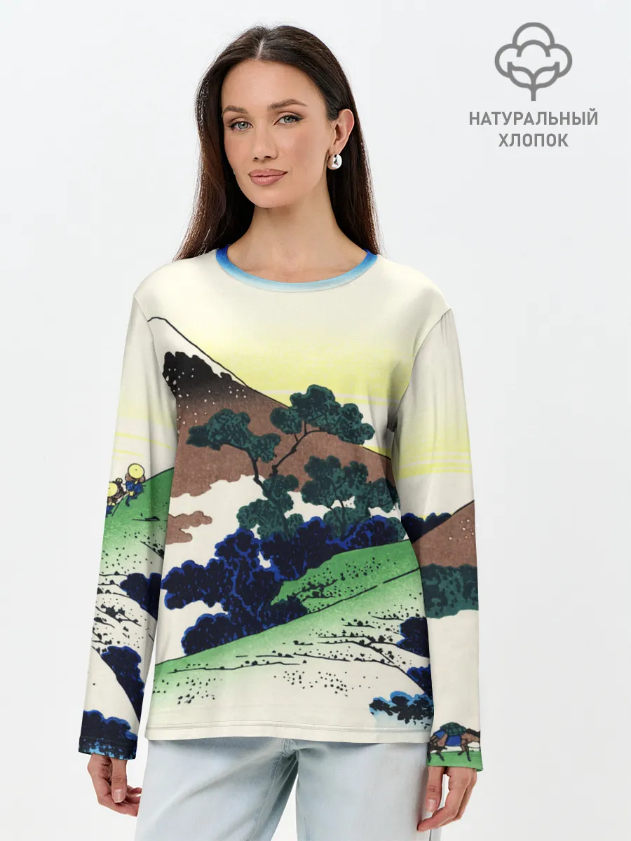 Лонгслив женский. Хлопок / ЯПОНИЯ