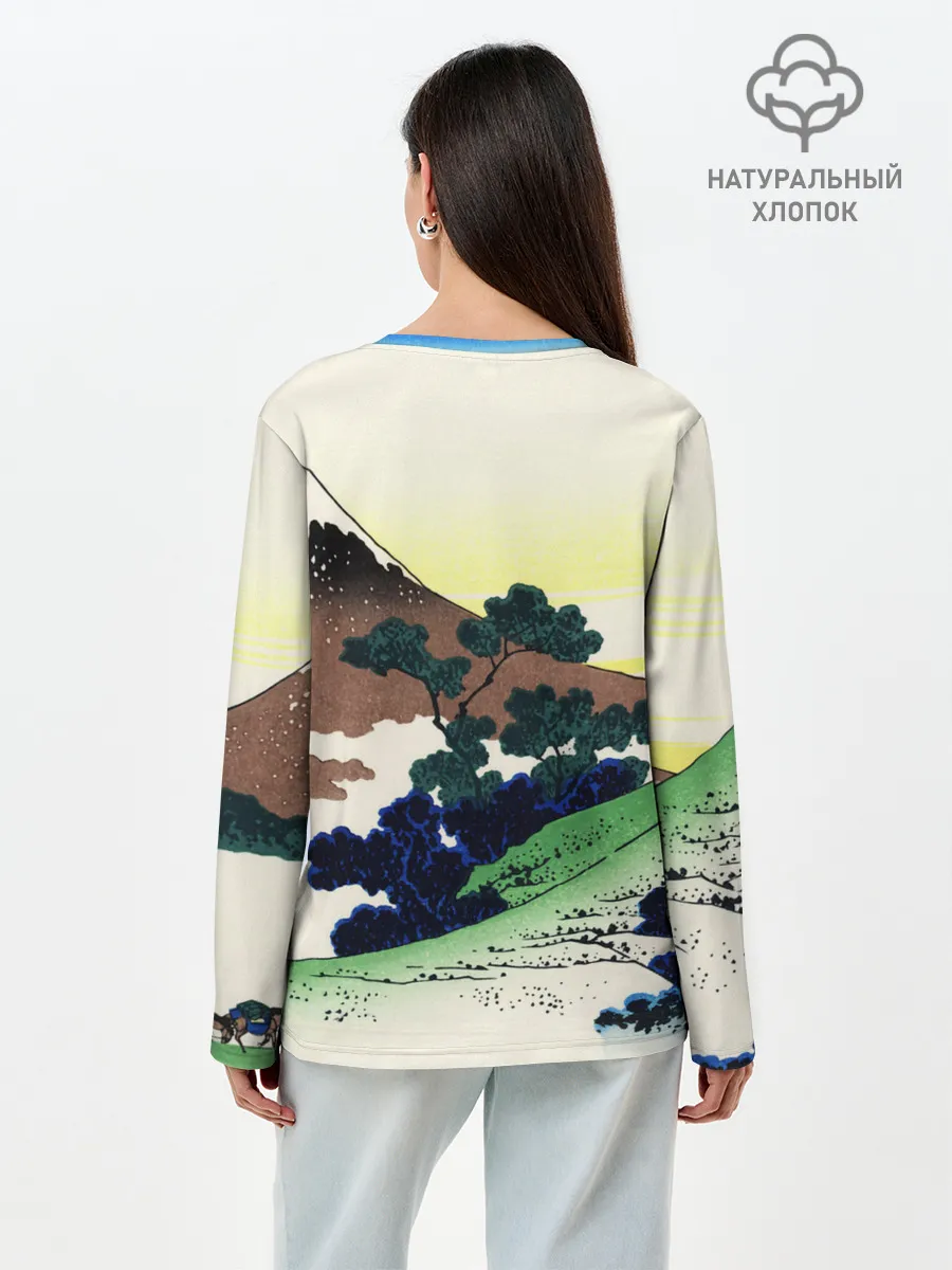 Лонгслив женский. Хлопок / ЯПОНИЯ