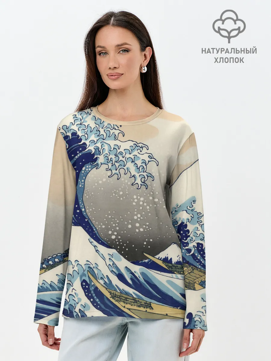 Лонгслив женский. Хлопок / ЯПОНСКАЯ КАРТИНА