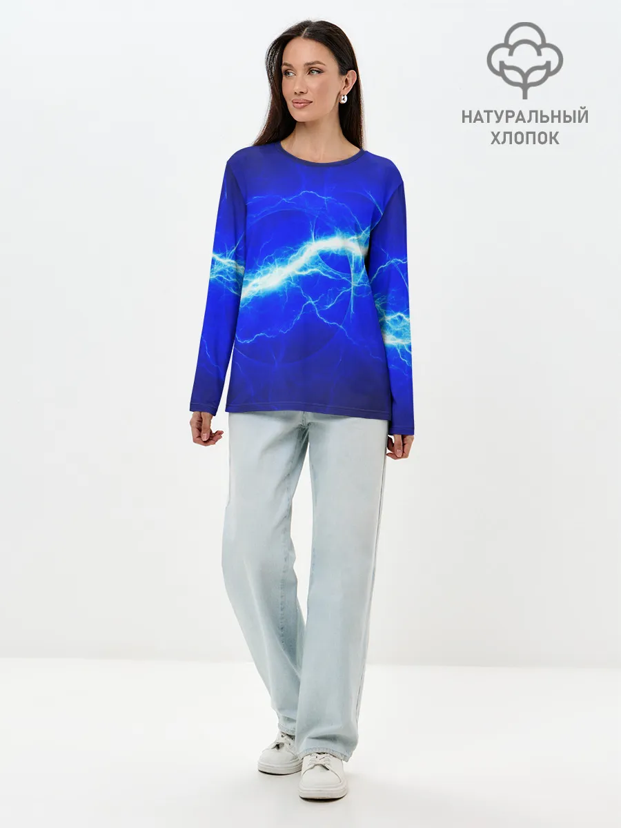 Лонгслив женский. Хлопок / ELECTRIX