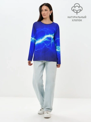 Лонгслив женский. Хлопок / ELECTRIX