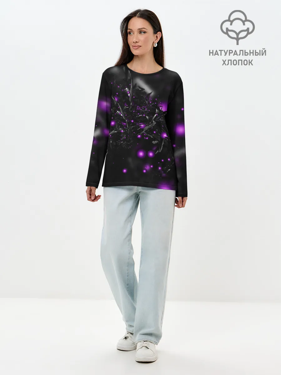 Лонгслив женский. Хлопок / ABSTRACTION