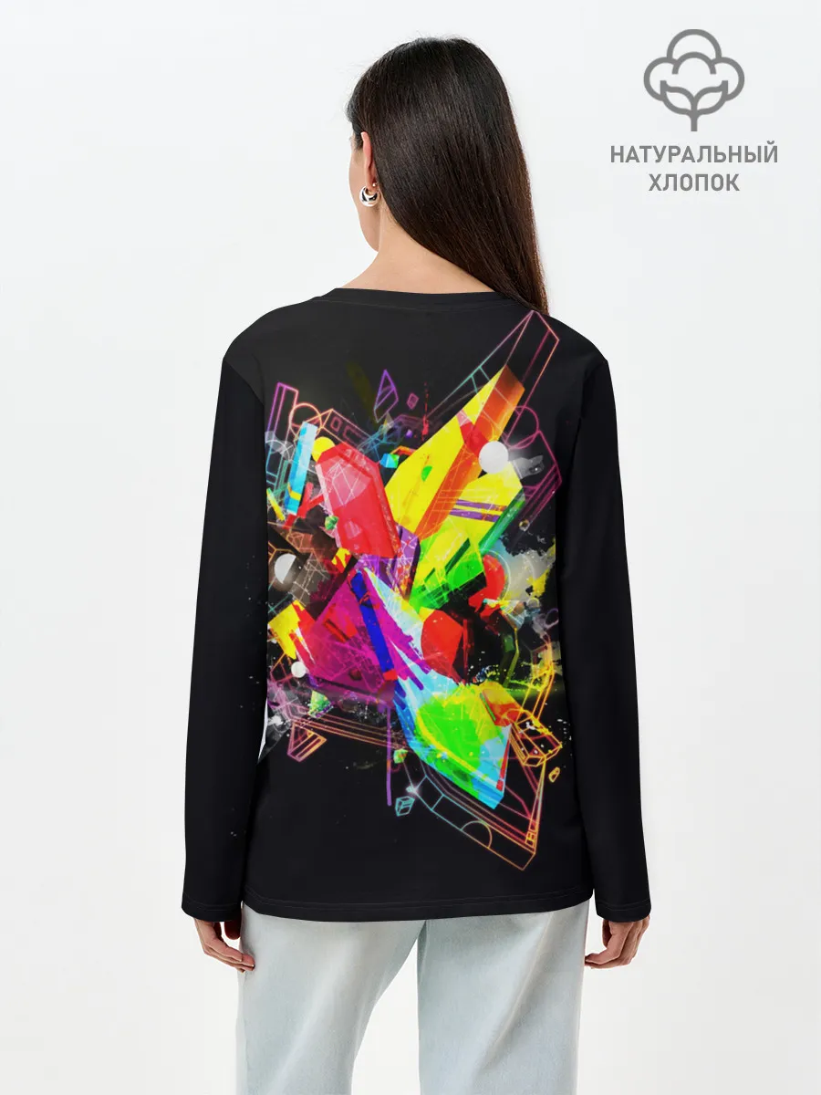 Лонгслив женский. Хлопок / УЛИЧНЫЙ СТИЛЬ