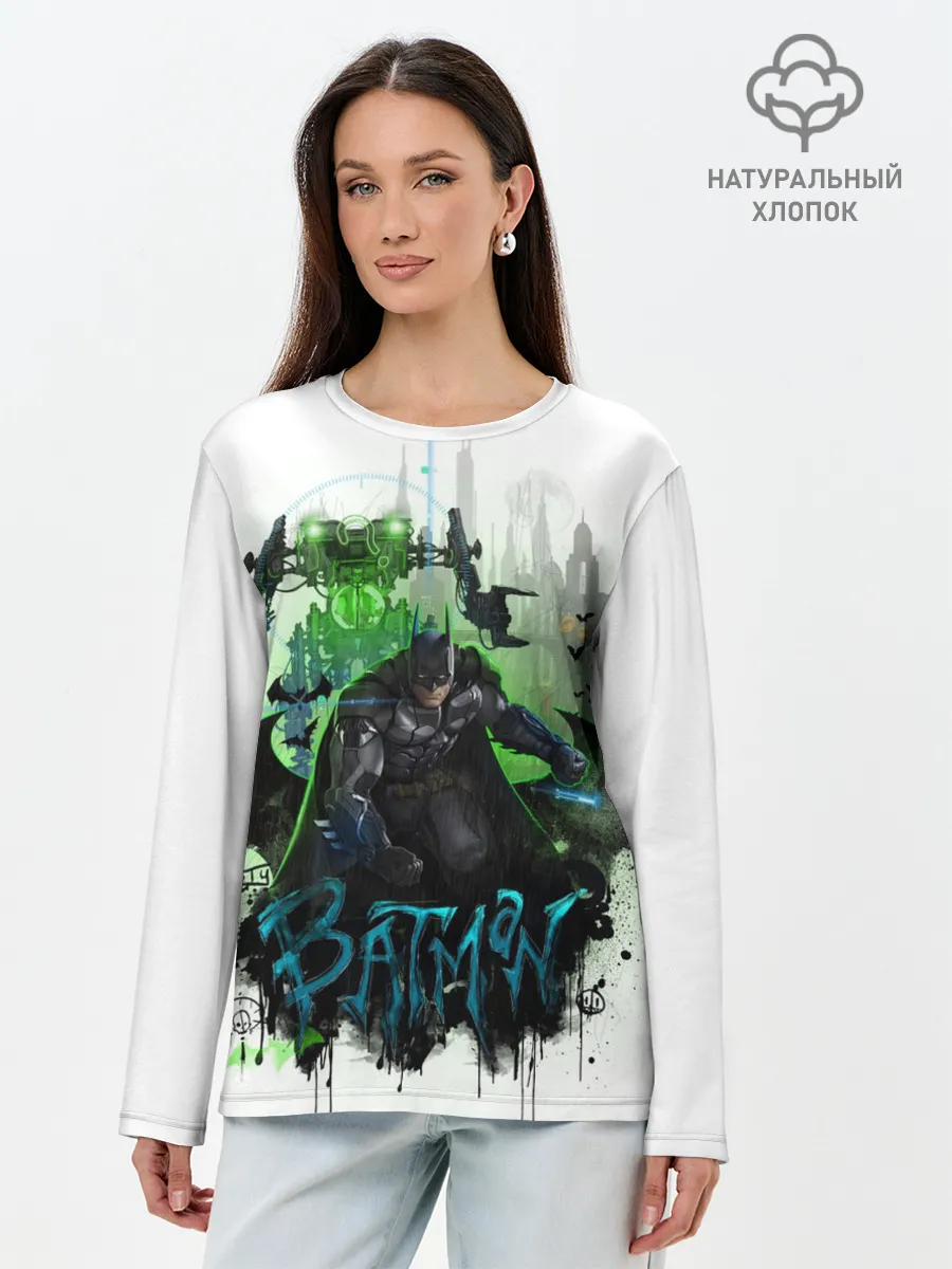 Лонгслив женский. Хлопок / Batman: Arkham Knight