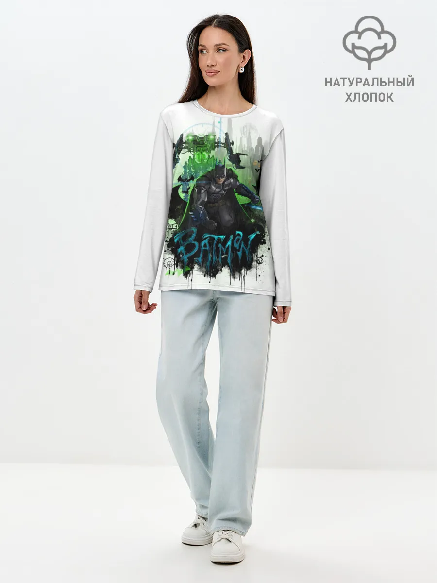Лонгслив женский. Хлопок / Batman: Arkham Knight