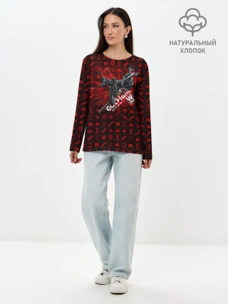 Лонгслив женский. Хлопок / Batman: Arkham Knight