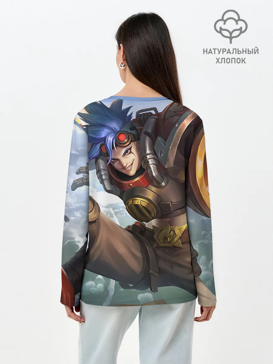 Лонгслив женский. Хлопок / nobile legends