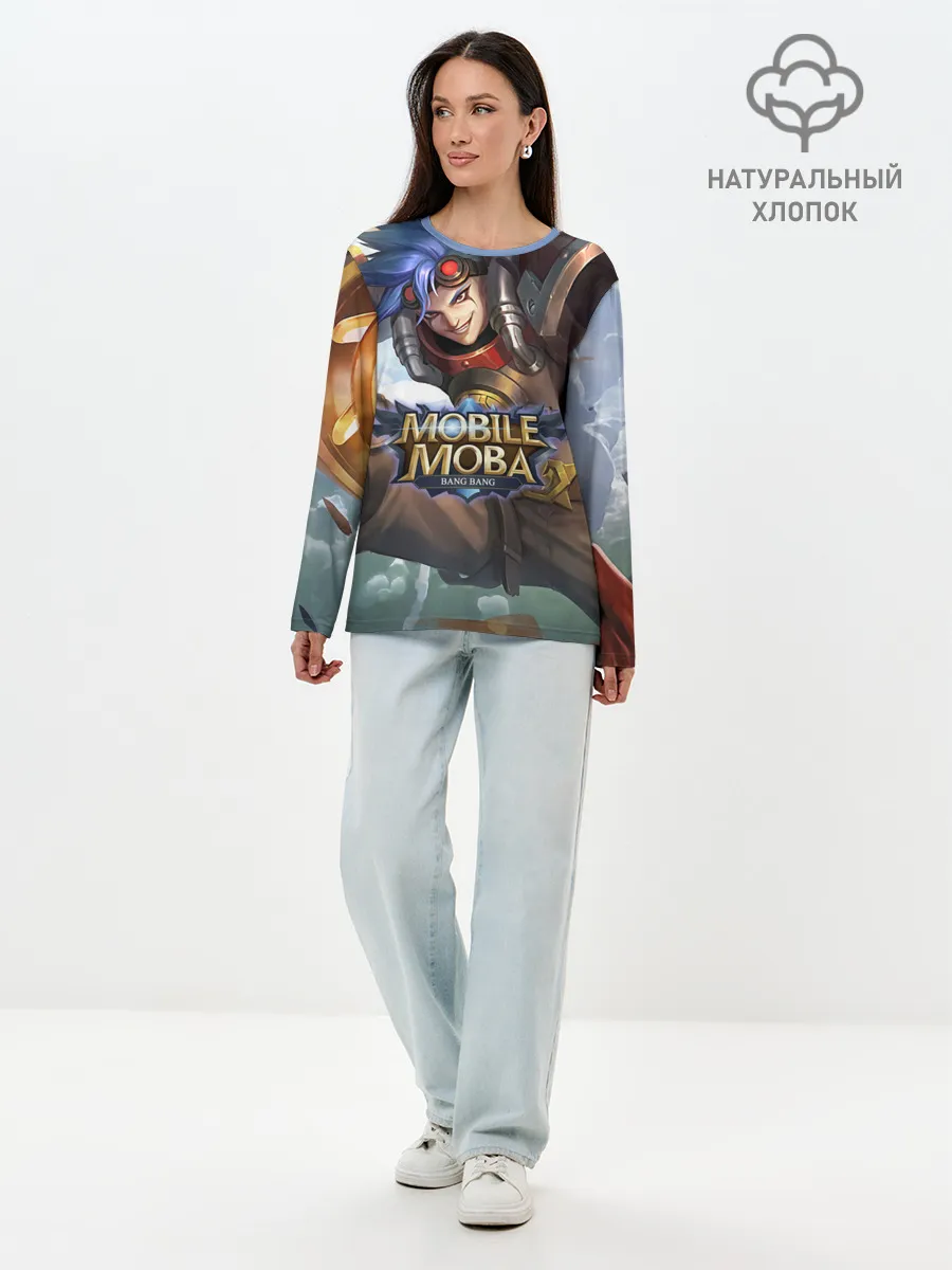 Лонгслив женский. Хлопок / nobile legends
