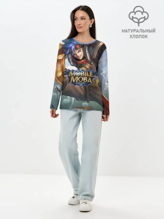 Лонгслив женский. Хлопок / nobile legends