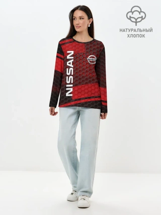 Лонгслив женский. Хлопок / NISSAN