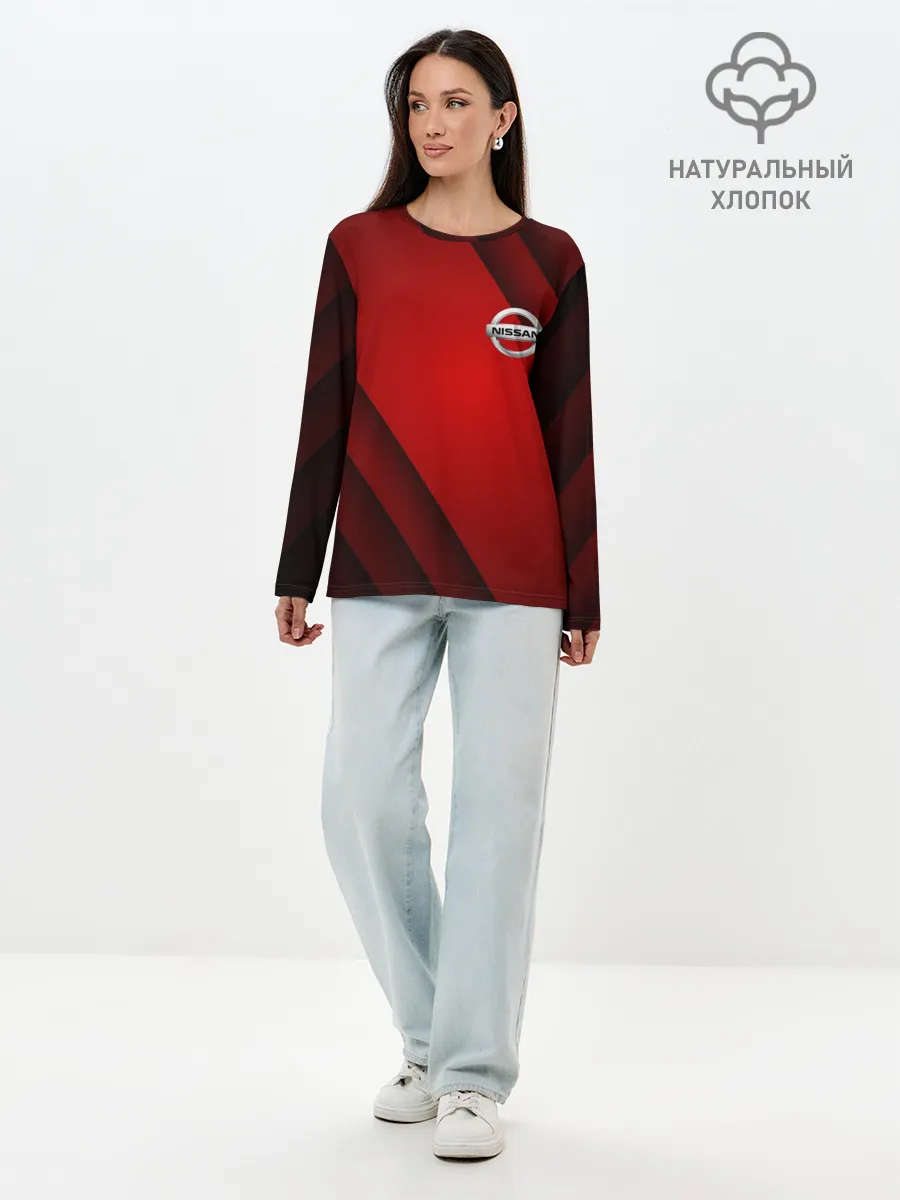 Лонгслив женский. Хлопок / NISSAN