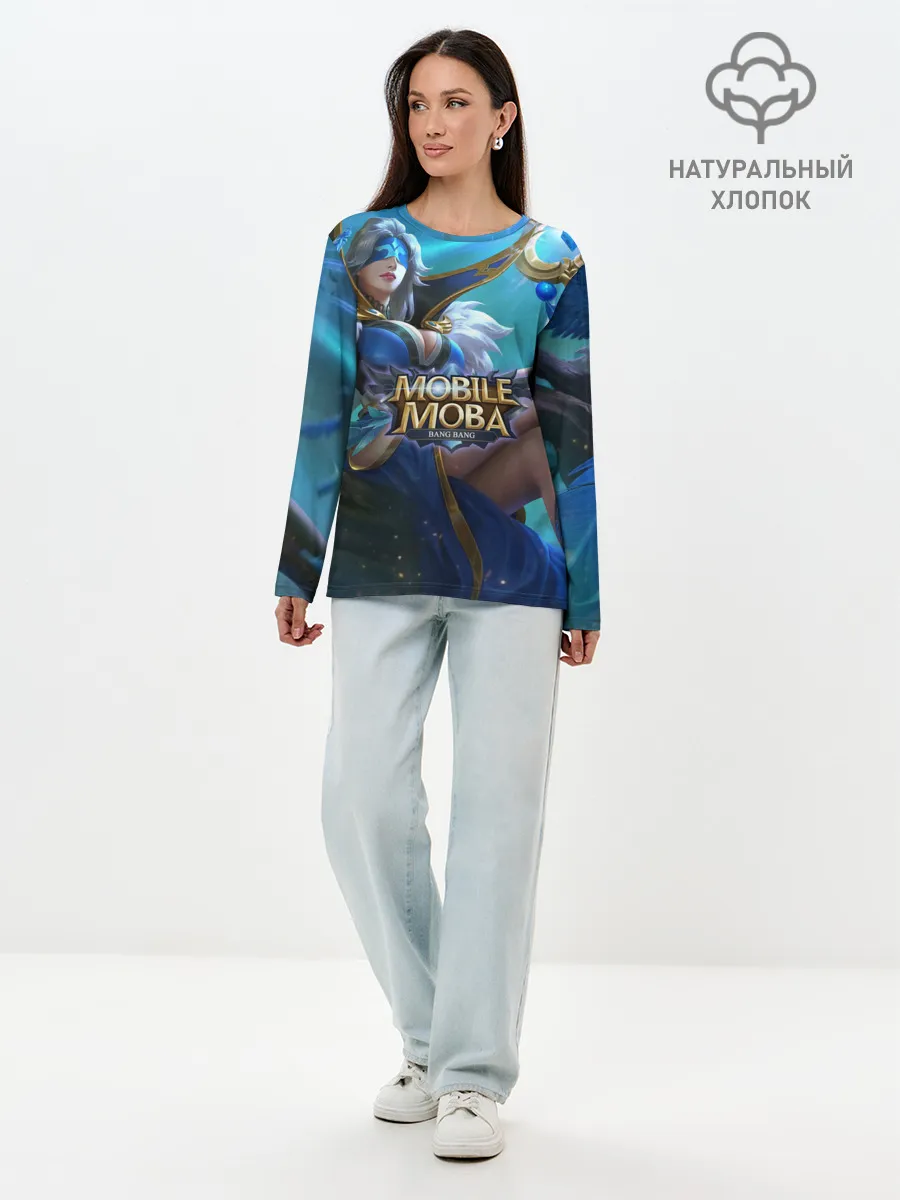 Лонгслив женский. Хлопок / mobile legends