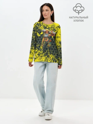 Лонгслив женский. Хлопок / Valorant: RAZE