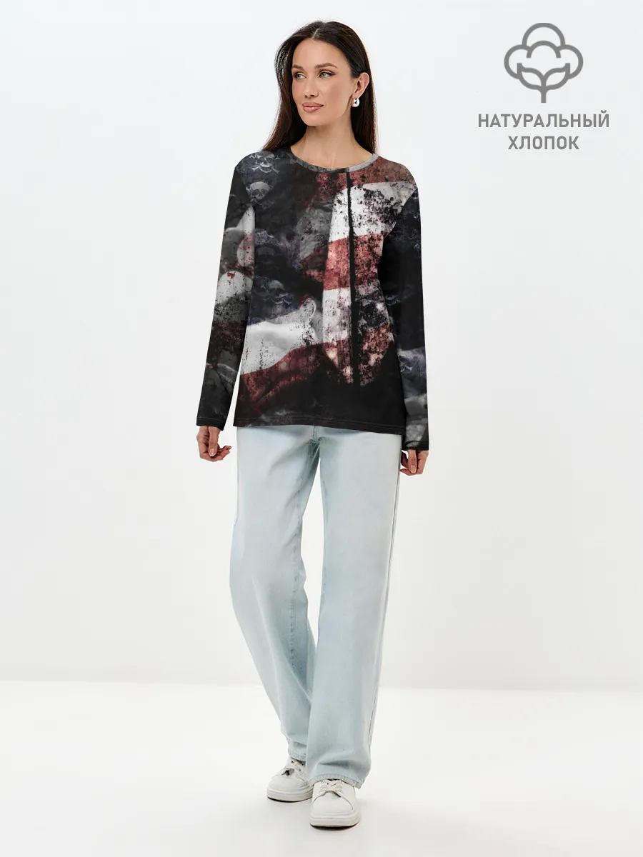 Лонгслив женский. Хлопок / США