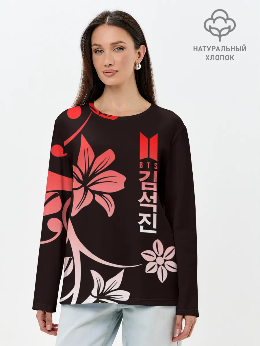 Лонгслив женский. Хлопок / BTS