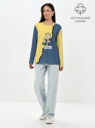 Лонгслив женский. Хлопок / Fallout logo boy