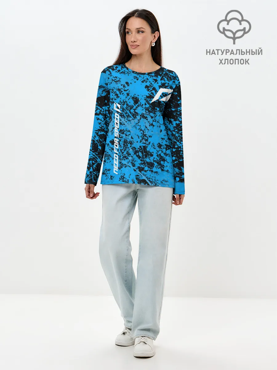 Лонгслив женский. Хлопок / Need for speed Shift