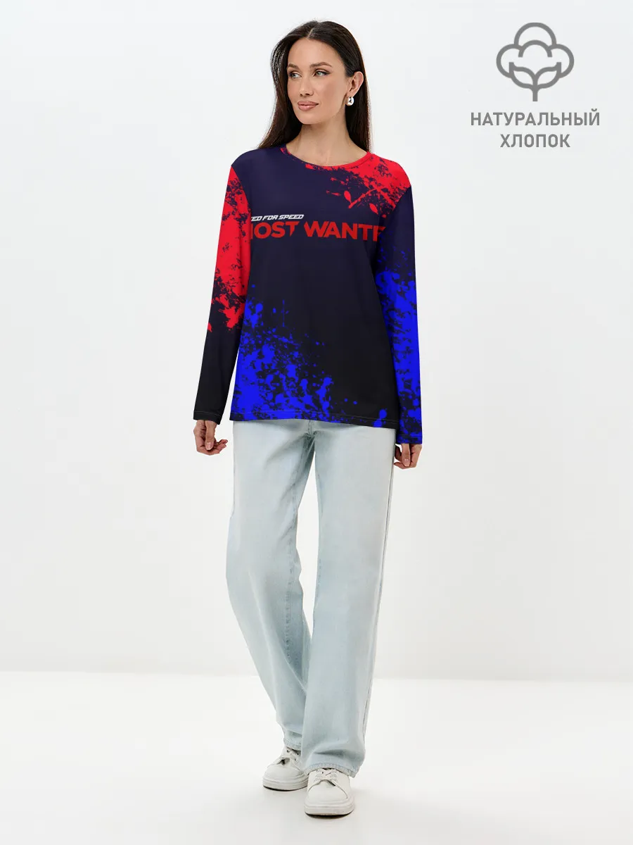 Лонгслив женский. Хлопок / NFS Most Wanted