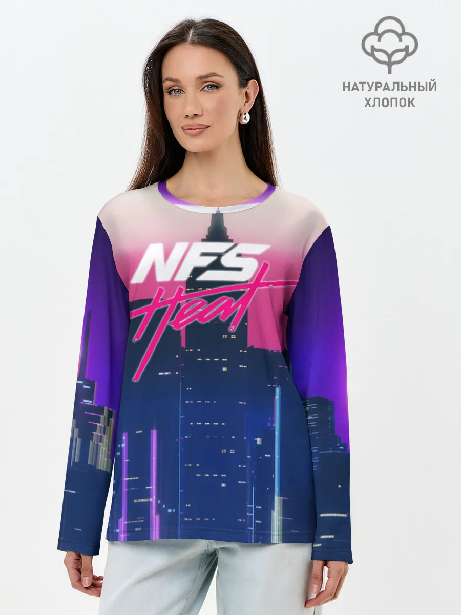 Лонгслив женский. Хлопок / NFS Heat