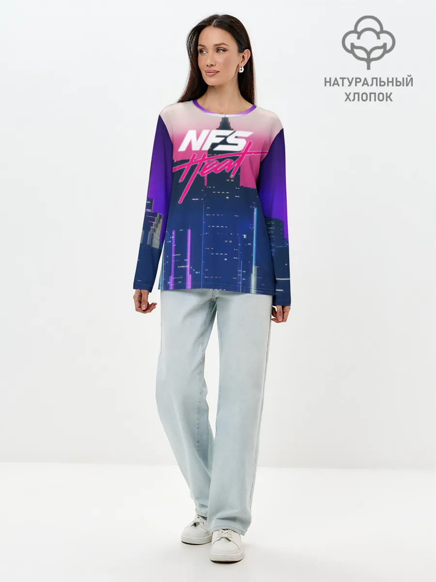 Лонгслив женский. Хлопок / NFS Heat