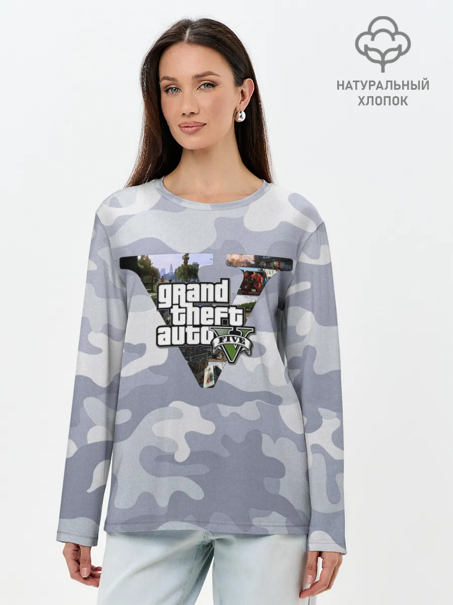 Лонгслив женский. Хлопок / GTA V