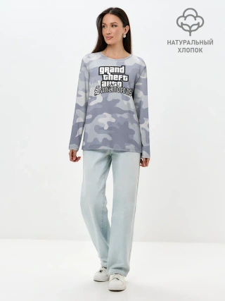 Лонгслив женский. Хлопок / GTA SA