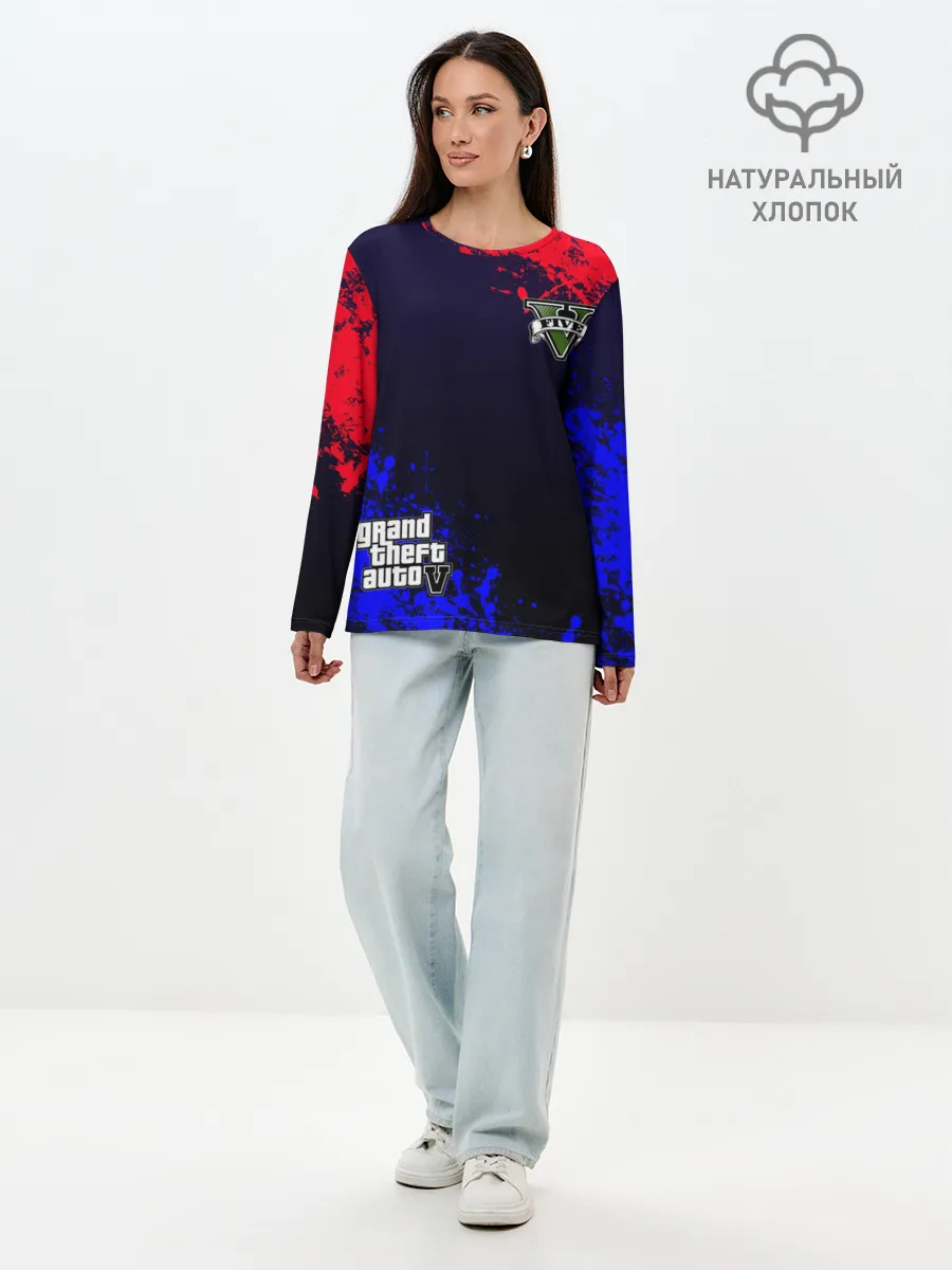 Лонгслив женский. Хлопок / GTA