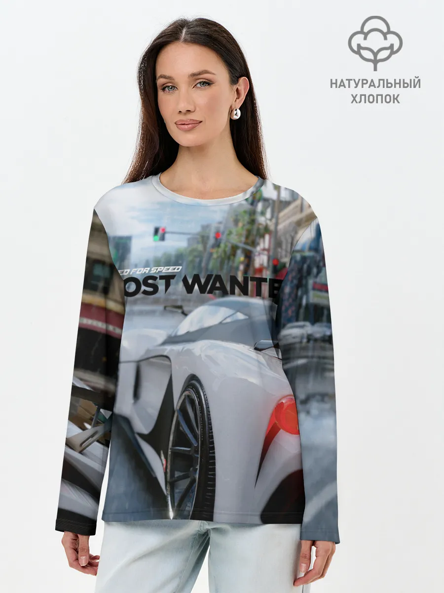 Лонгслив женский. Хлопок / NFS Most Wanted