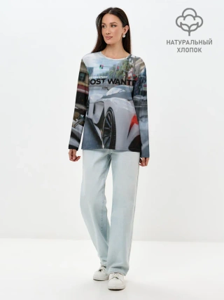 Лонгслив женский. Хлопок / NFS Most Wanted