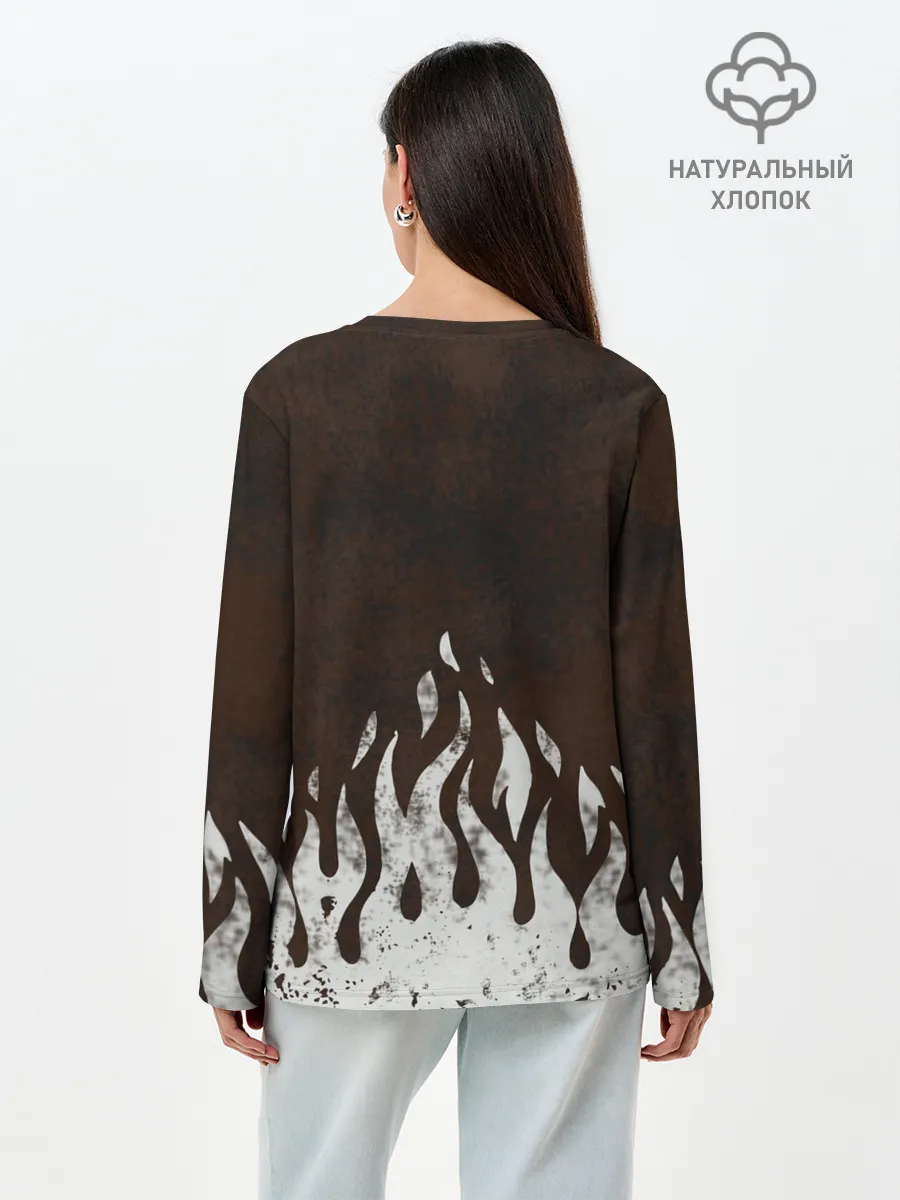 Лонгслив женский. Хлопок / cs:go - Оксидное пламя