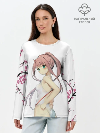 Лонгслив женский. Хлопок / Darling sakura