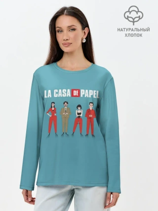 Лонгслив женский. Хлопок / БУМАЖНЫЙ ДОМ