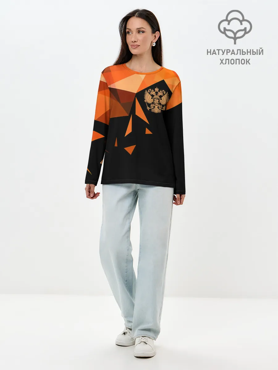 Лонгслив женский. Хлопок / Россия