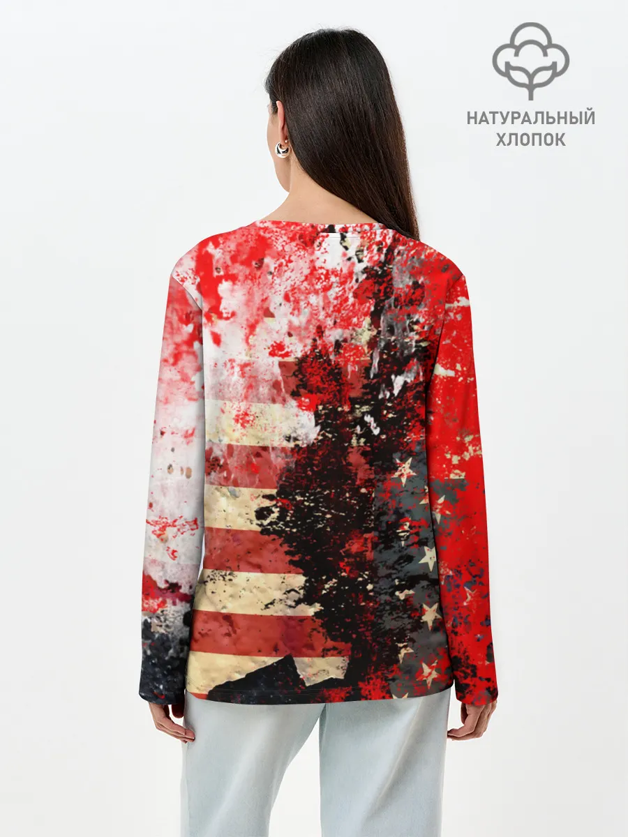 Лонгслив женский. Хлопок / США