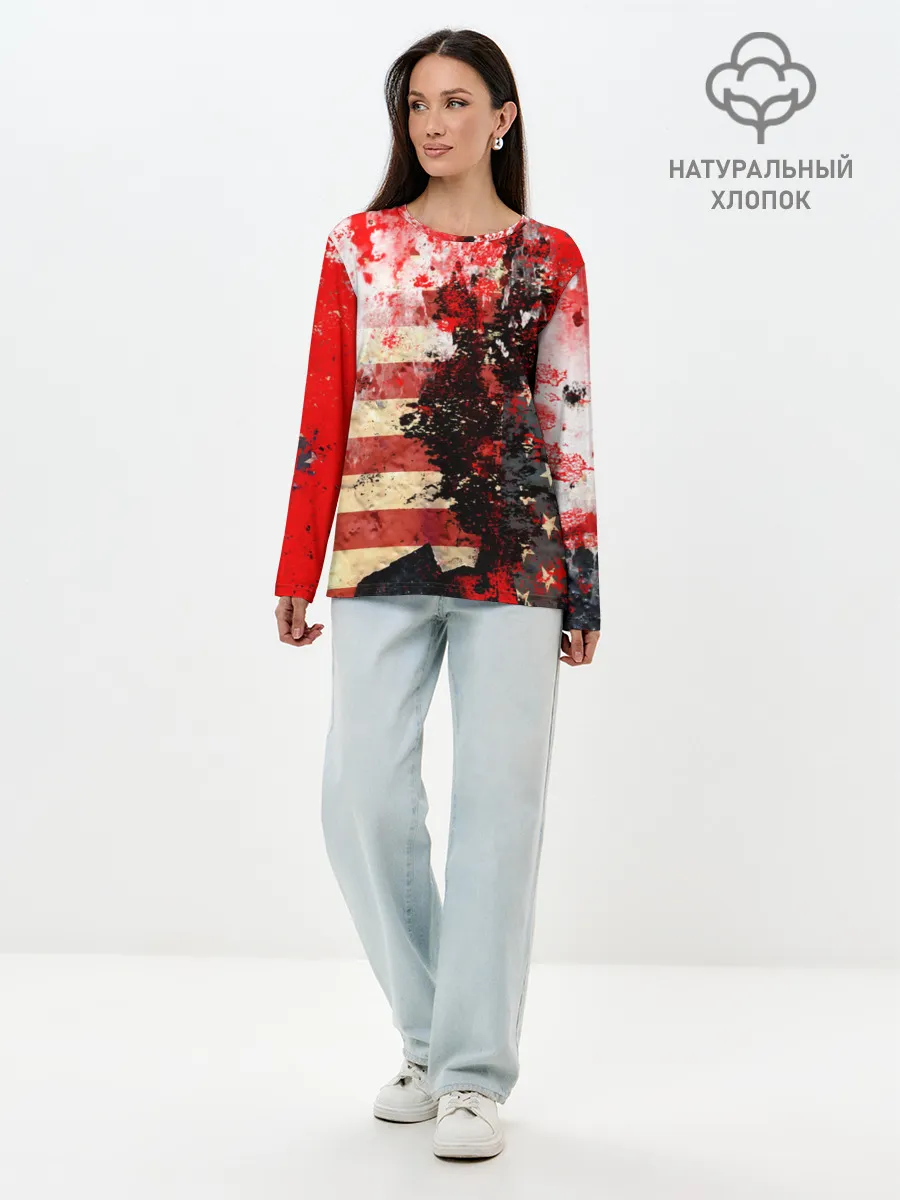 Лонгслив женский. Хлопок / США