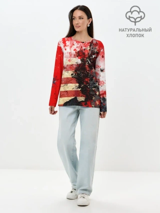 Лонгслив женский. Хлопок / США