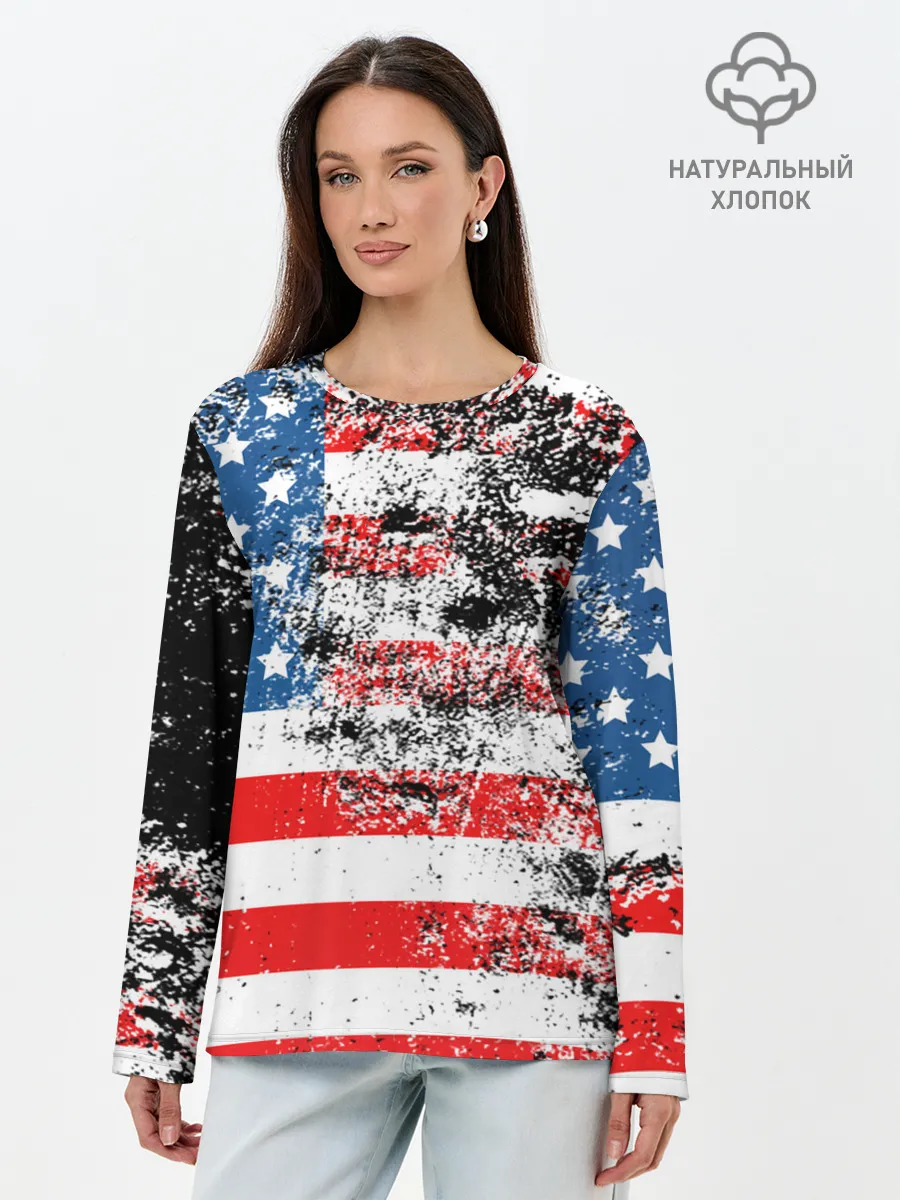 Лонгслив женский. Хлопок / США
